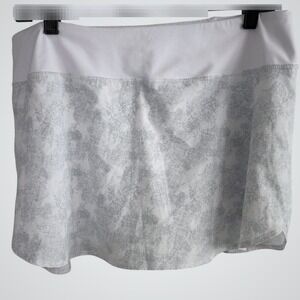 Etonic Womens Athletic Skort Marble Print White Grey Tennis Golf Skirt Large